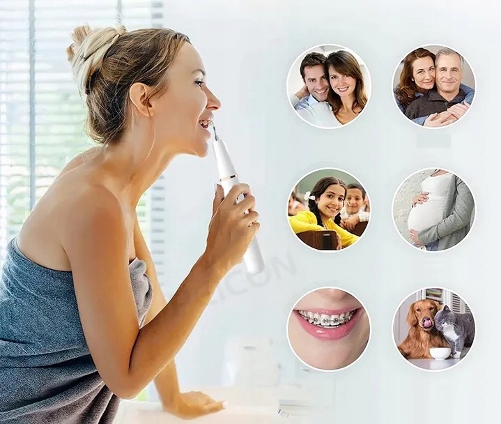 Skaler Ultradźwiękowy Do Zębów 3 Tryby Do Usuwania Kamienia Nazębnego Mocny