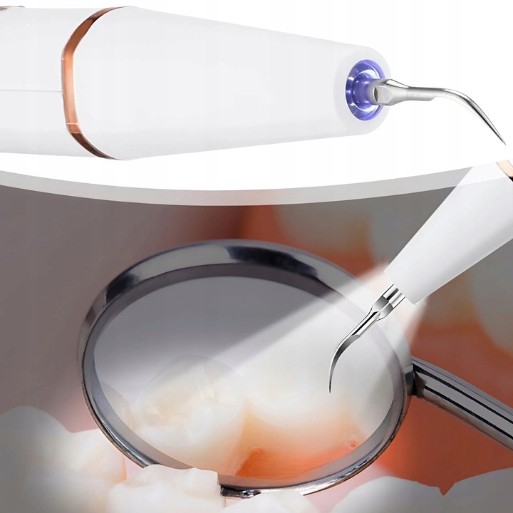 Skaler Ultradźwiękowy Do Zębów 3 Tryby Do Usuwania Kamienia Nazębnego Mocny