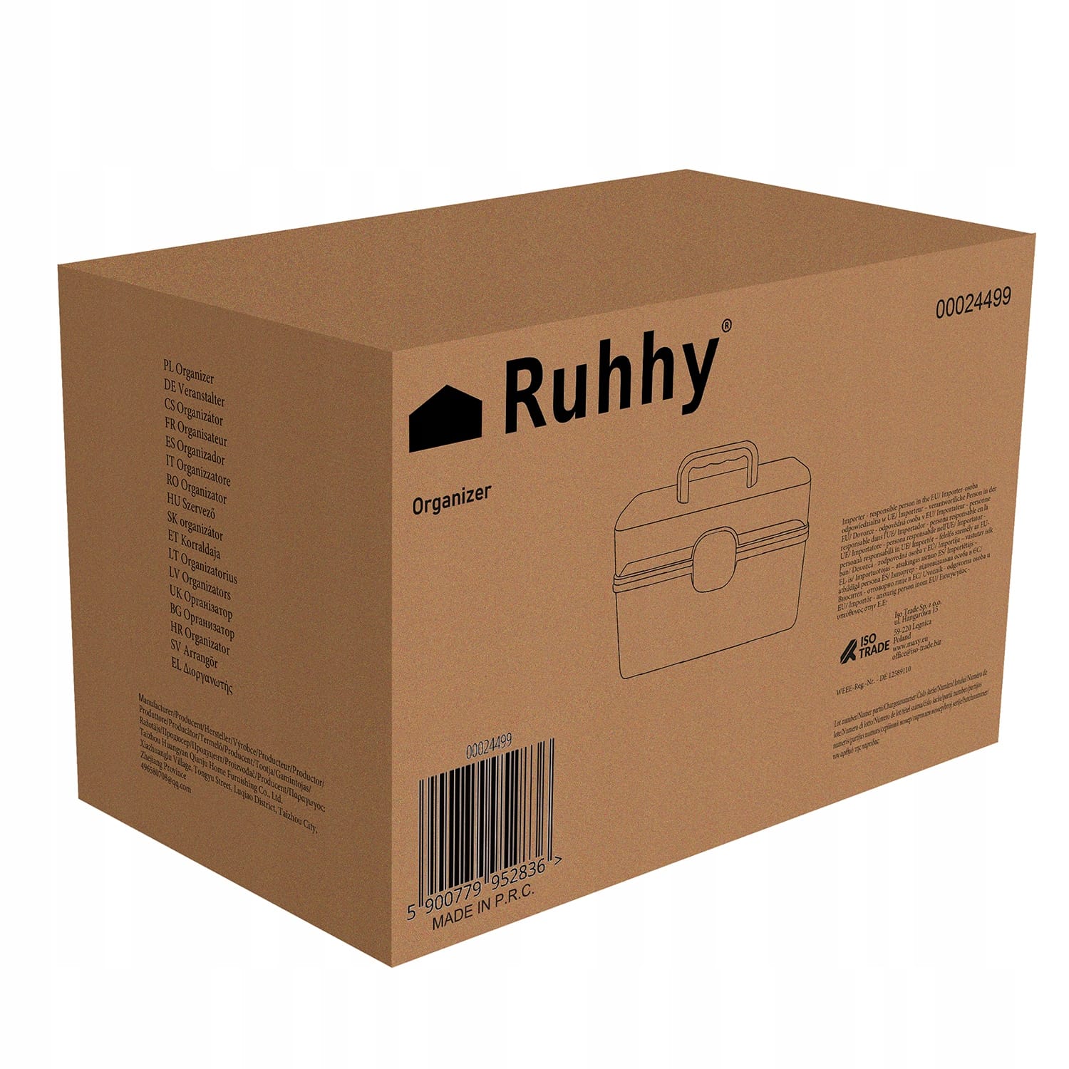 Organizer Na Leki Pojemnik Pudełko Kasetka Apteczka Duży Na Zamek Skrzynka