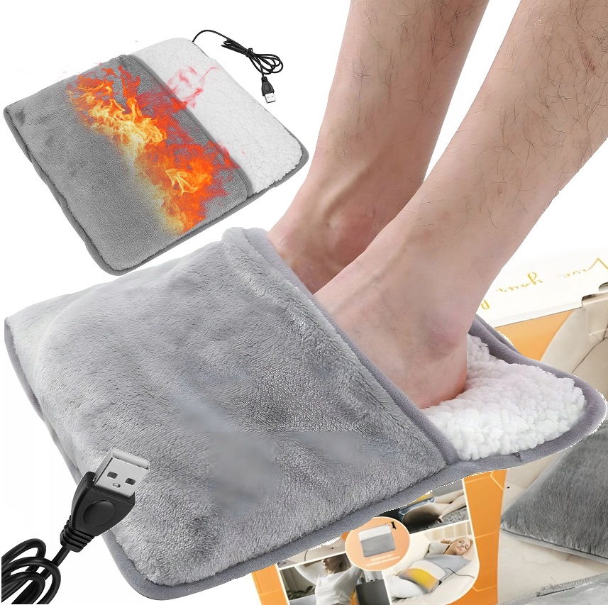 Elektryczny But Ogrzewacz Do Stóp Ocieplacz Nóg Miękki Kapcie Mata Grzewcza