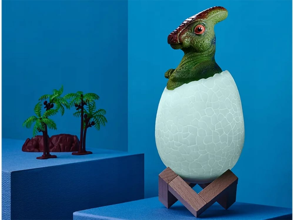 Lampka Nocna Dinozaur Dino Jajko Rgb Led Jajo Świecące Dla Dzieci Usb Jajko