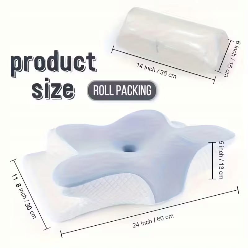 Poduszka Ortopedyczna Na Szyję Oddychający Komfort W Kształcie Motyla