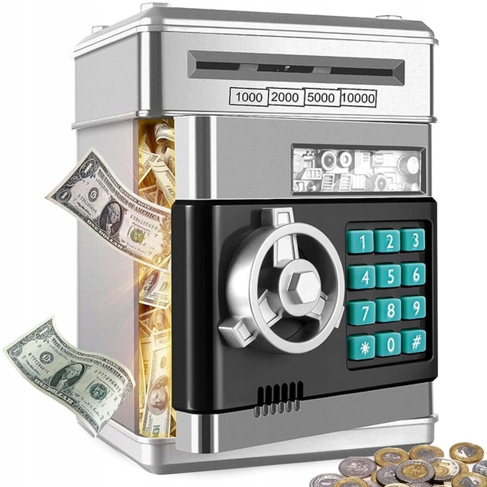 Skarbonka Sejf Bankomat Skarbonki Dla Dzieci Dziecka Duża Elektroniczna