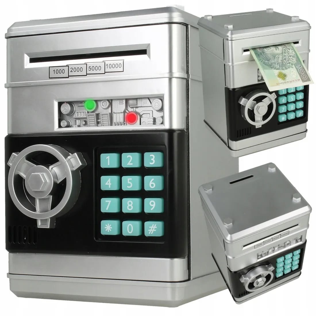 Skarbonka Sejf Bankomat Skarbonki Dla Dzieci Dziecka Duża Elektroniczna