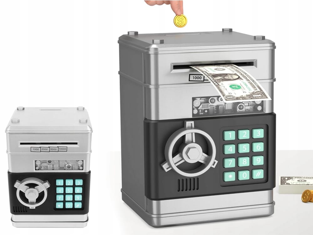 Skarbonka Sejf Bankomat Skarbonki Dla Dzieci Dziecka Duża Elektroniczna