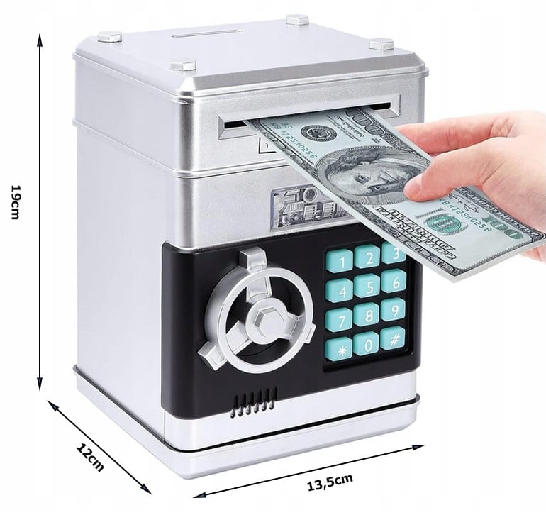 Skarbonka Sejf Bankomat Skarbonki Dla Dzieci Dziecka Duża Elektroniczna