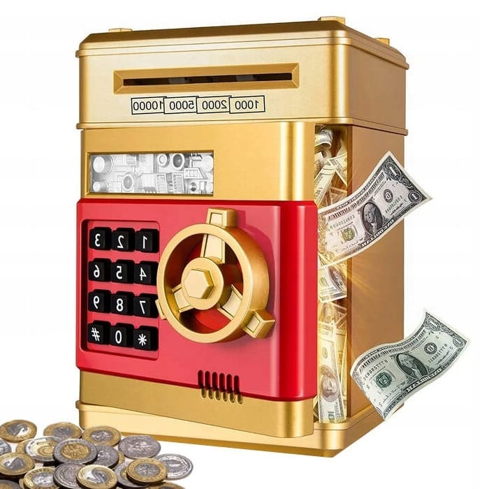 image-1105.jpeg Skarbonka Sejf Bankomat Skarbonki Dla Dzieci Dziecka Duża Elektroniczna