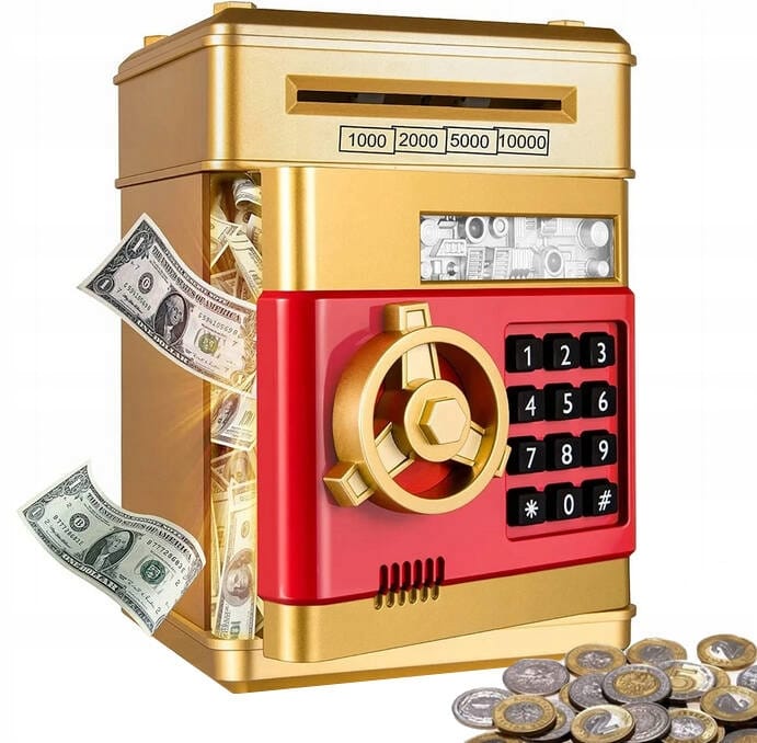 image-1108.jpeg Skarbonka Sejf Bankomat Skarbonki Dla Dzieci Dziecka Duża Elektroniczna