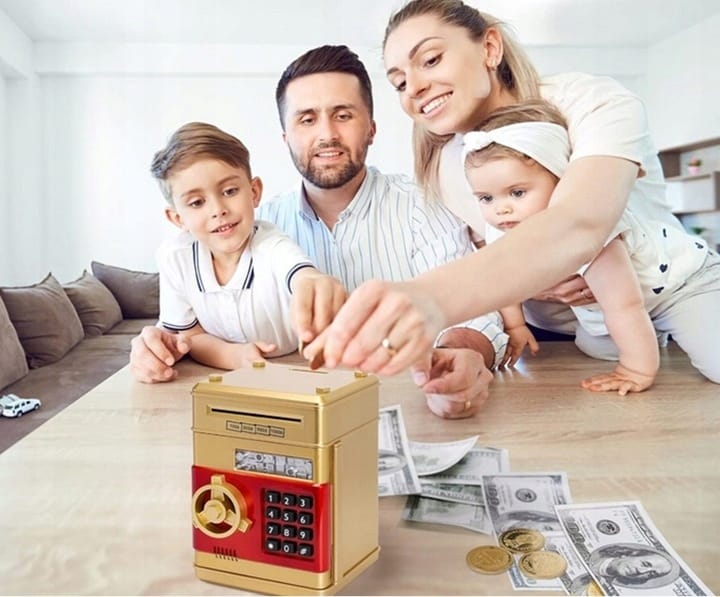 image-1110.jpeg Skarbonka Sejf Bankomat Skarbonki Dla Dzieci Dziecka Duża Elektroniczna