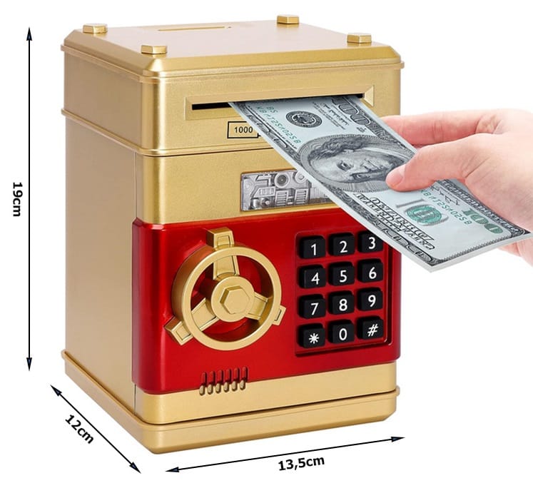 image-1111.jpeg Skarbonka Sejf Bankomat Skarbonki Dla Dzieci Dziecka Duża Elektroniczna