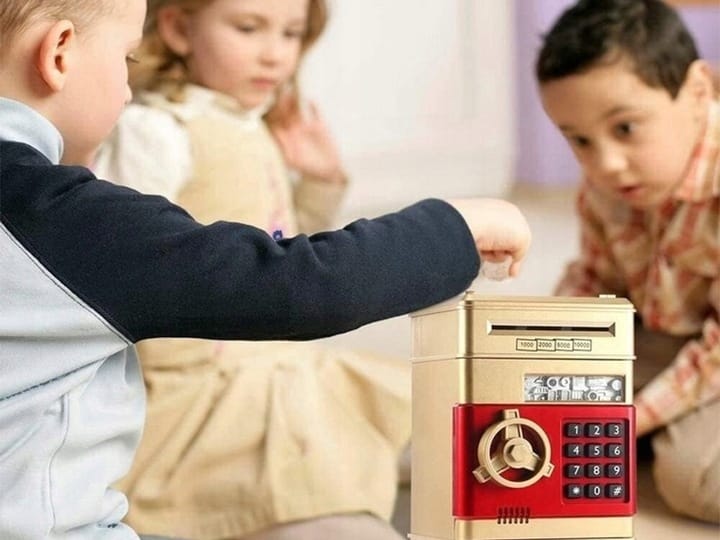 image-1112.jpeg Skarbonka Sejf Bankomat Skarbonki Dla Dzieci Dziecka Duża Elektroniczna