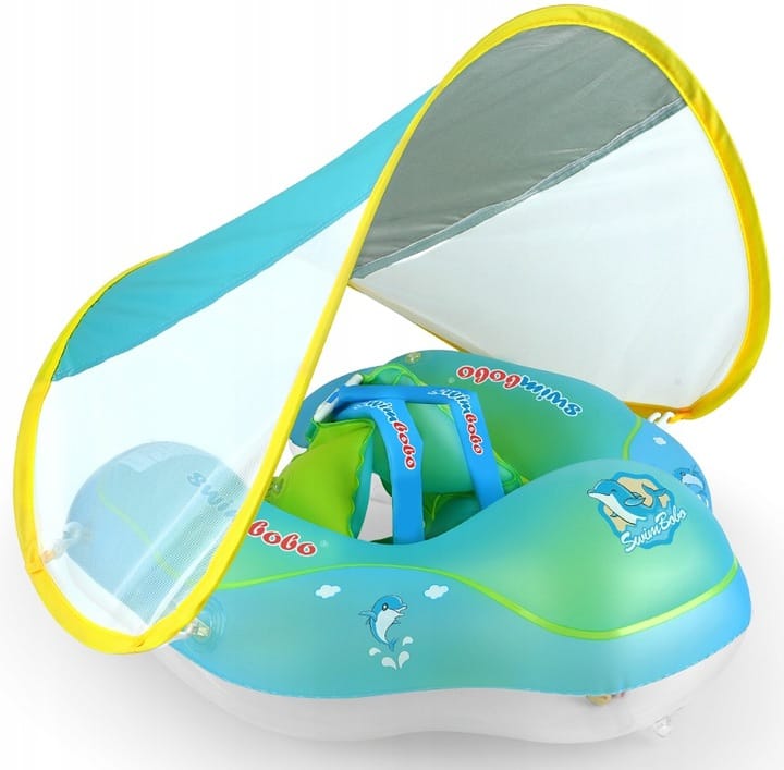 Pierścień Do Pływania Dla Niemowląt Dzieci Pływak Pontonik Koło Z Daszkiem