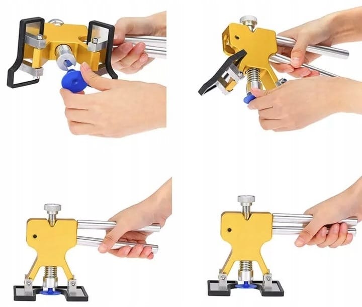 Zestaw Do Wyciągania Wgniotek Karoserii Usuwania Wgnieceń + Grzybki Komplet