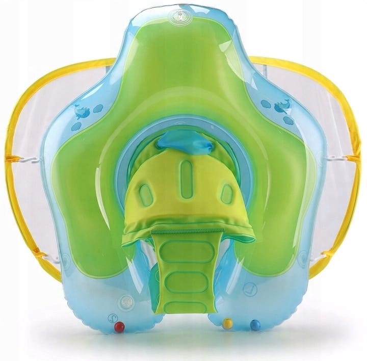 Pierścień Do Pływania Dla Niemowląt Dzieci Pływak Pontonik Koło Z Daszkiem