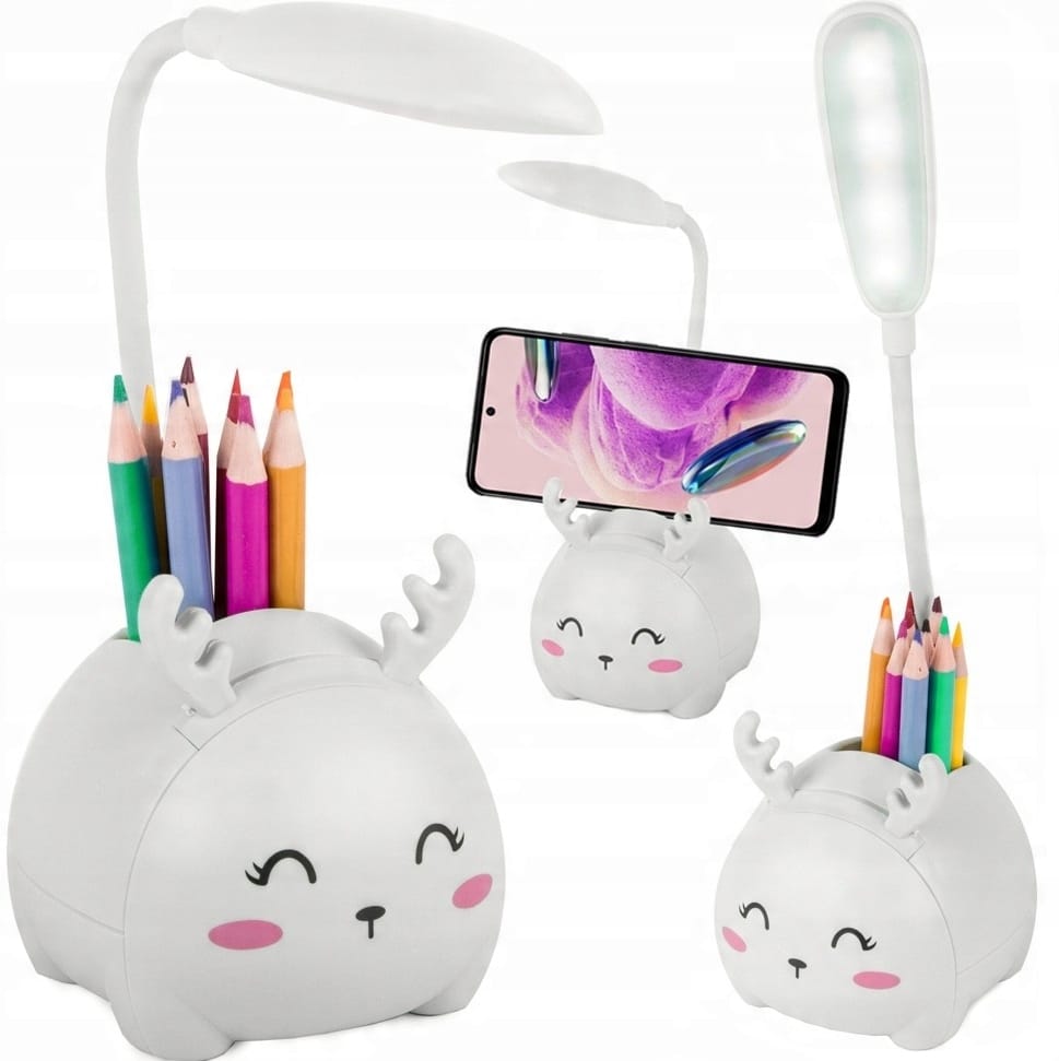 image-1139.jpeg Lampka Nocna Dla Dziecka Led Usb Organizer Stojak Telefon Do Czytania Nauki