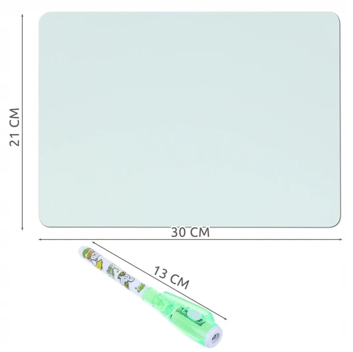 Duża Tablica Do Rysowania Pisania Malowania Światłem Led Znikopis Długopisy