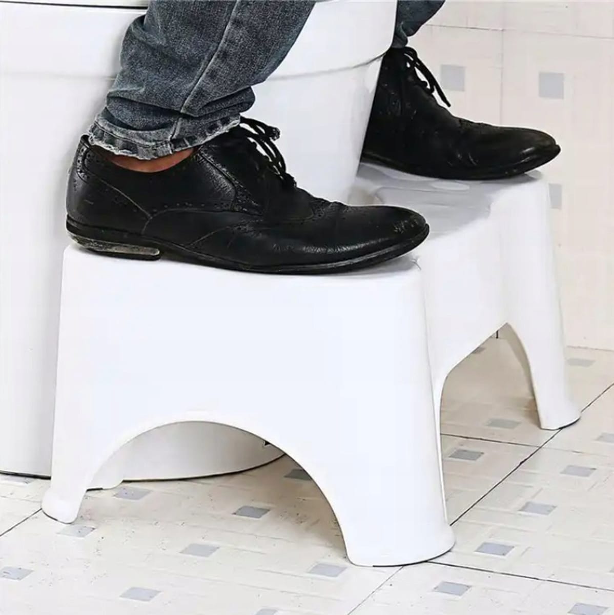 Podnóżek Toaletowy Podest Łazienkowy Stołek Taboret Schodek Do Toalety