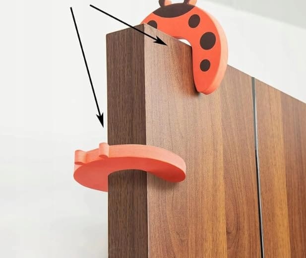 Zabezpieczenie Blokada Drzwi Ochrona Przeciw Zatrzaśnięciu Odbojnik Pianka