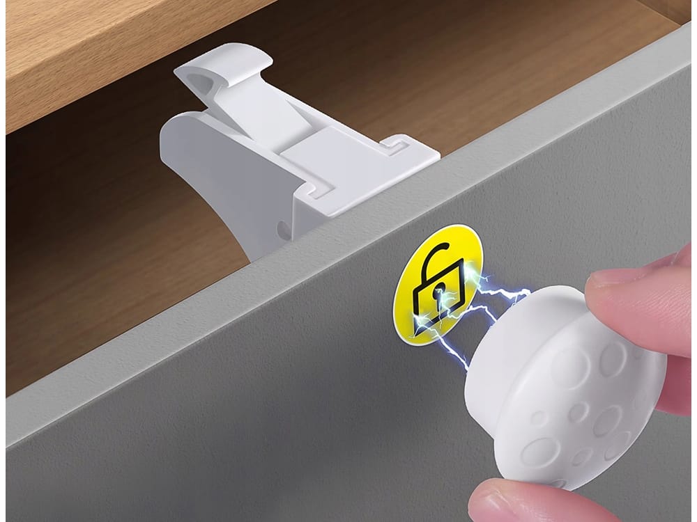 10x Magnetyczne Zabezpieczenie Szafek Zabezpieczenia Szuflad Blokady Mebli