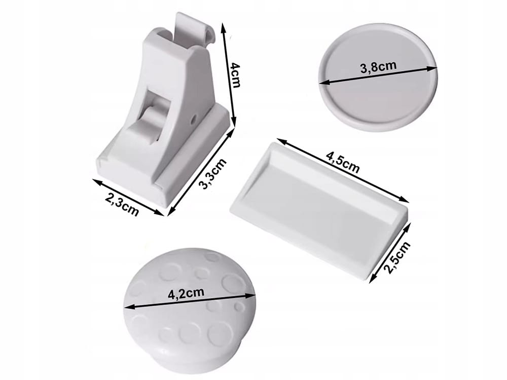 10x Magnetyczne Zabezpieczenie Szafek Zabezpieczenia Szuflad Blokady Mebli
