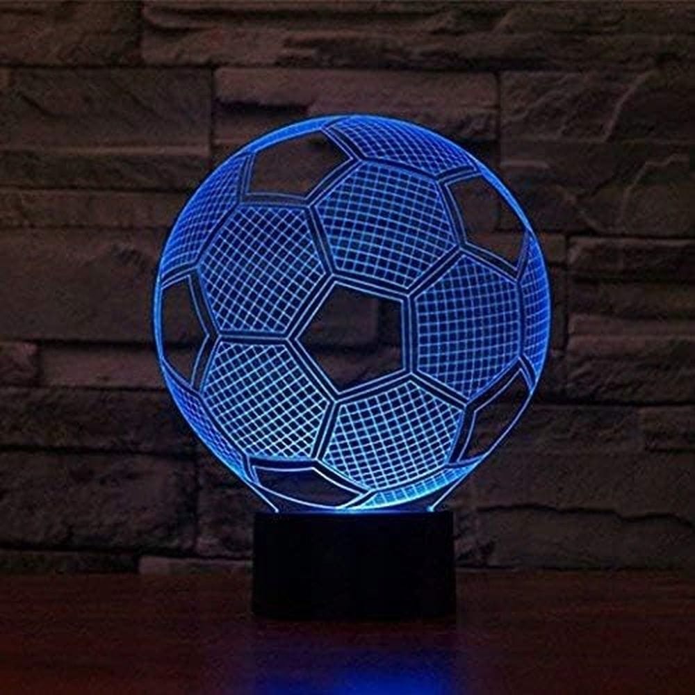 Lampka Nocna Piłkarz 3d Lampa Biurkowa Led Dla Dzieci Piłka Nożna Rgb Pilot