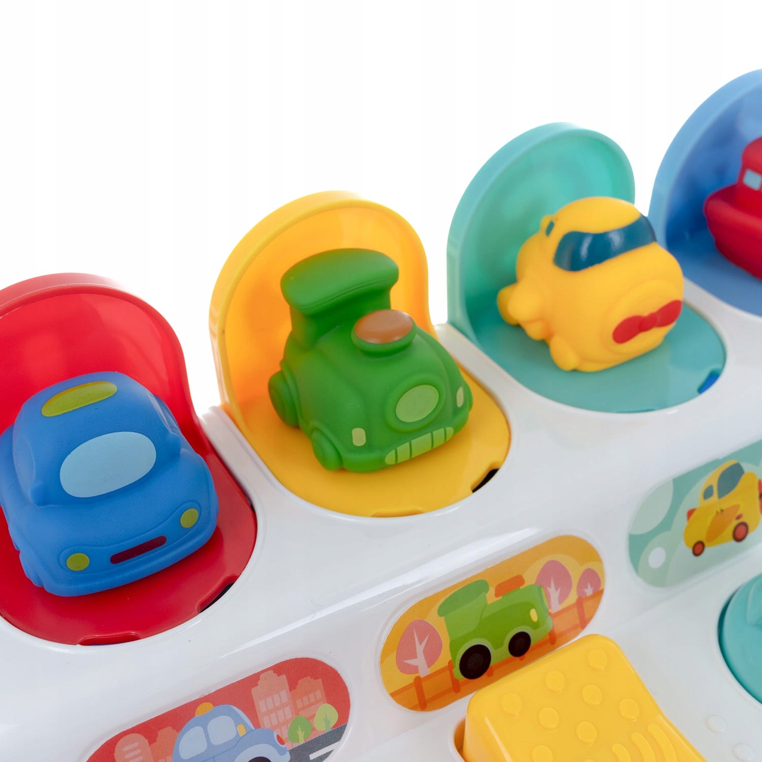 Zabawka Edukacyjna Iteraktywna Wyskakujące Pojazdy Skaczące Autka Pop-up