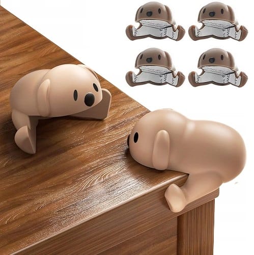 4x Zabezpieczenie Na Rogi Kanty Mebli Szafki Stół Ochraniacz Narożników Dog