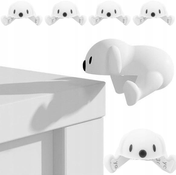 4x Zabezpieczenie Na Rogi Kanty Mebli Szafki Stół Ochraniacz Narożników Dog