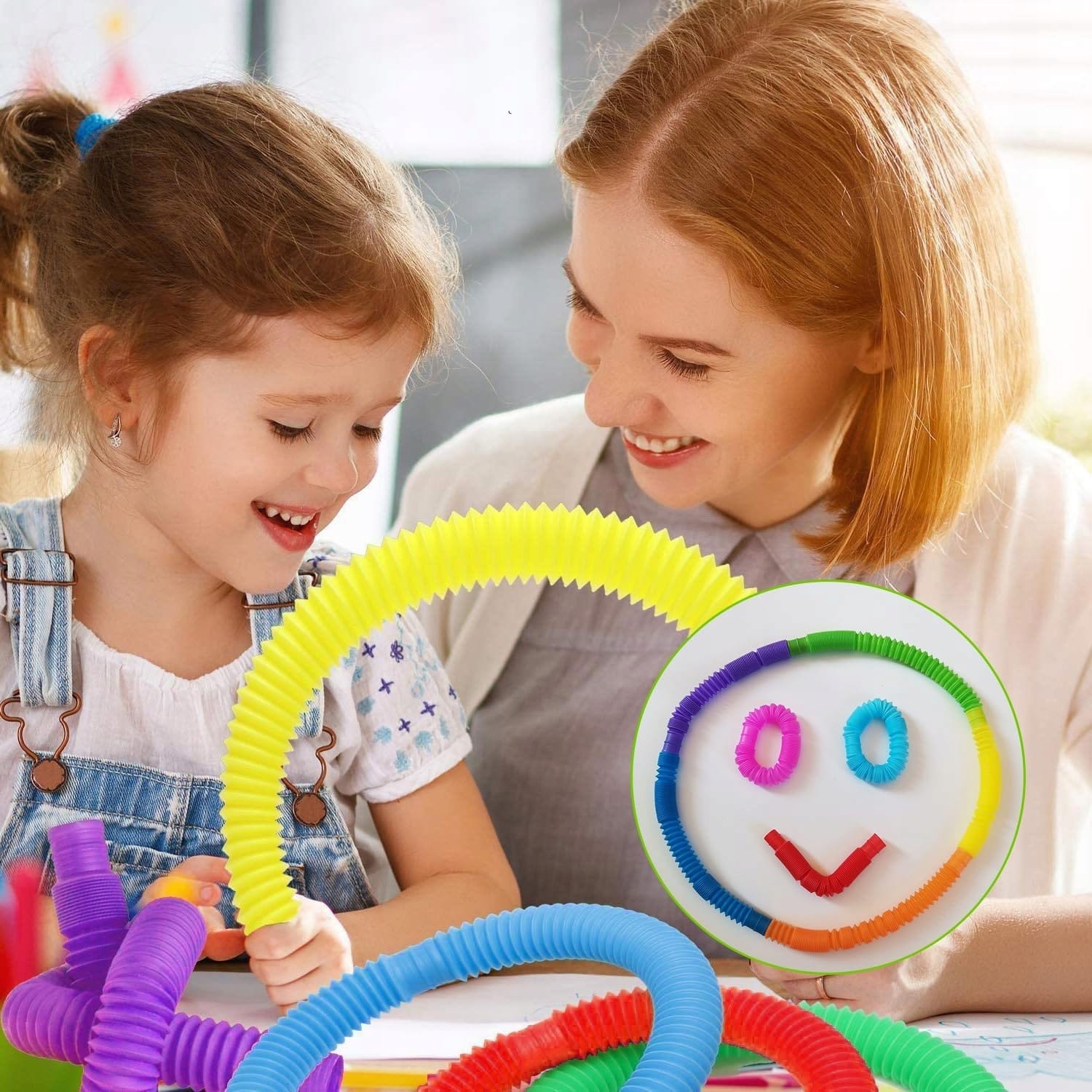 Rurki Tuby Sensoryczne Dla Dzieci Do Zabawy Zestaw 10 szt Tuby Pop