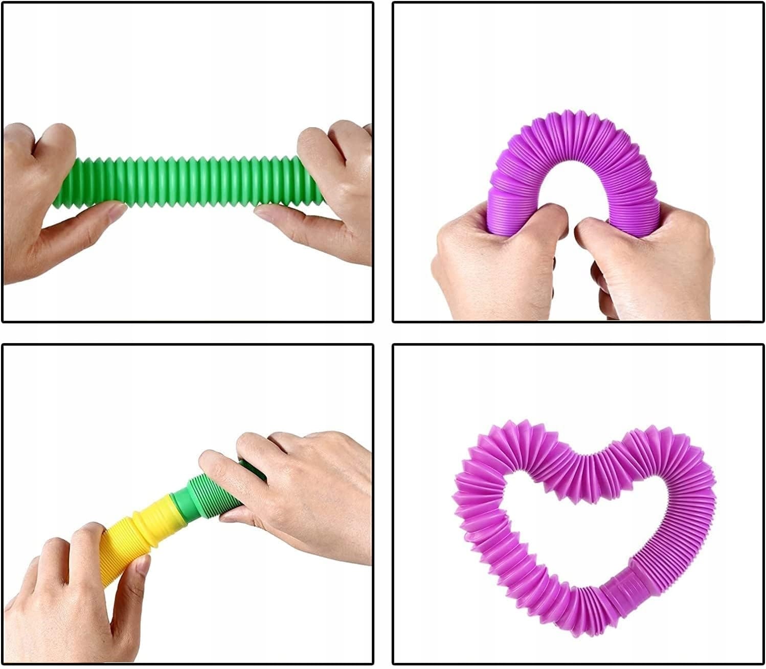 Rurki Tuby Sensoryczne Dla Dzieci Do Zabawy Zestaw 10 szt Tuby Pop