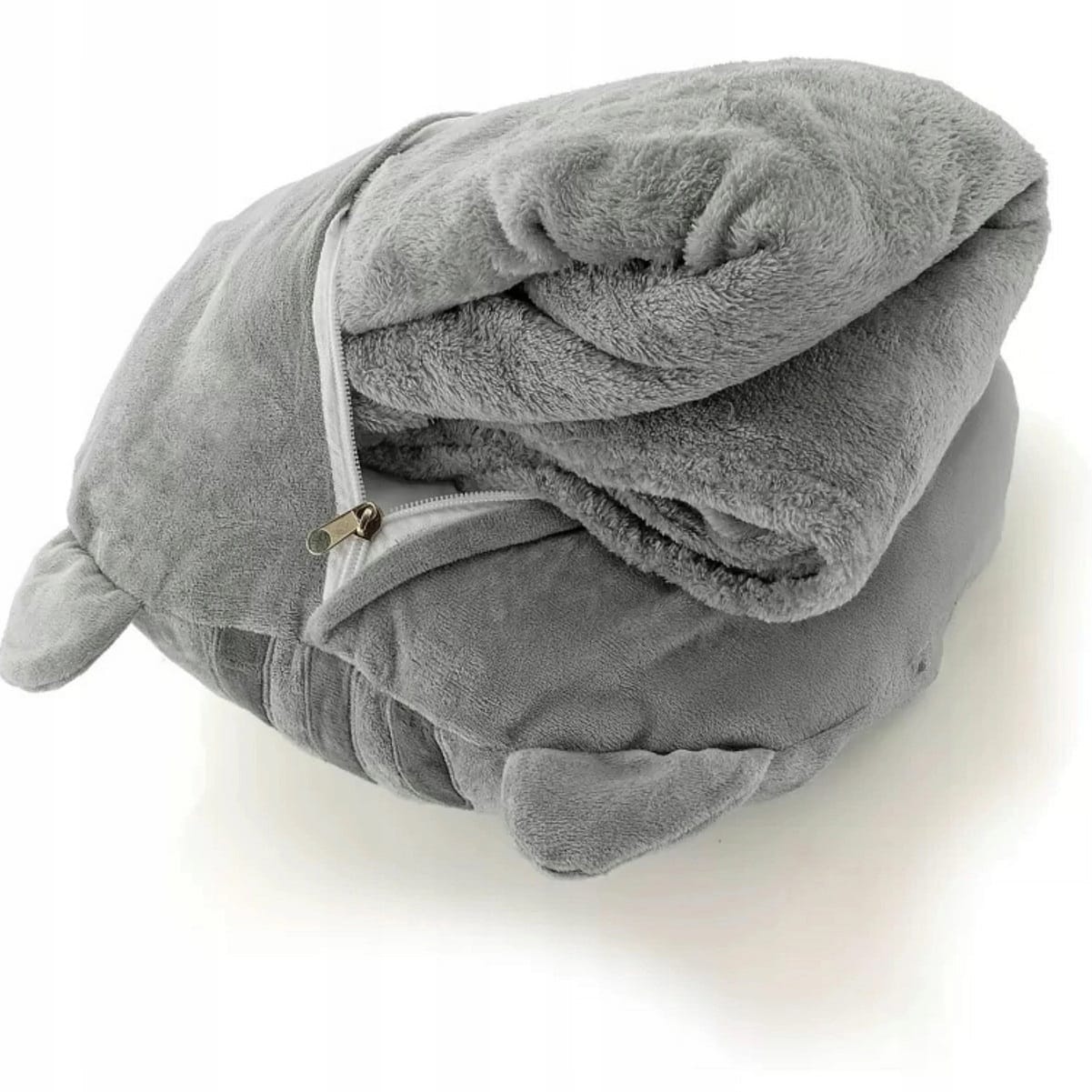 Kotek Z Kocykiem Koc 160x110 cm Maskotka Poduszka Pluszowy Przytulanka 3w1