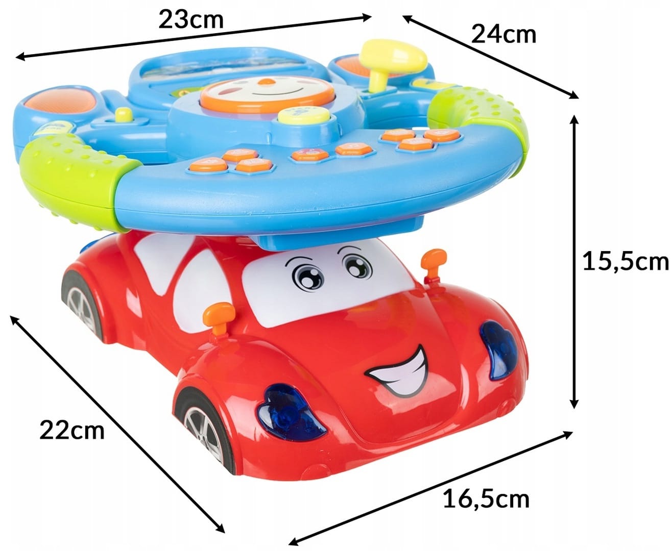 Kierownica Interaktywna Edukacyjna Samóchd Symulator Jazdy Dla Dzieci 3+