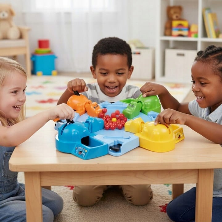 Gra Zręcznościowa Głodne Hipcie Dla Rodziny Dzieci Zabawka Hungry Hippo