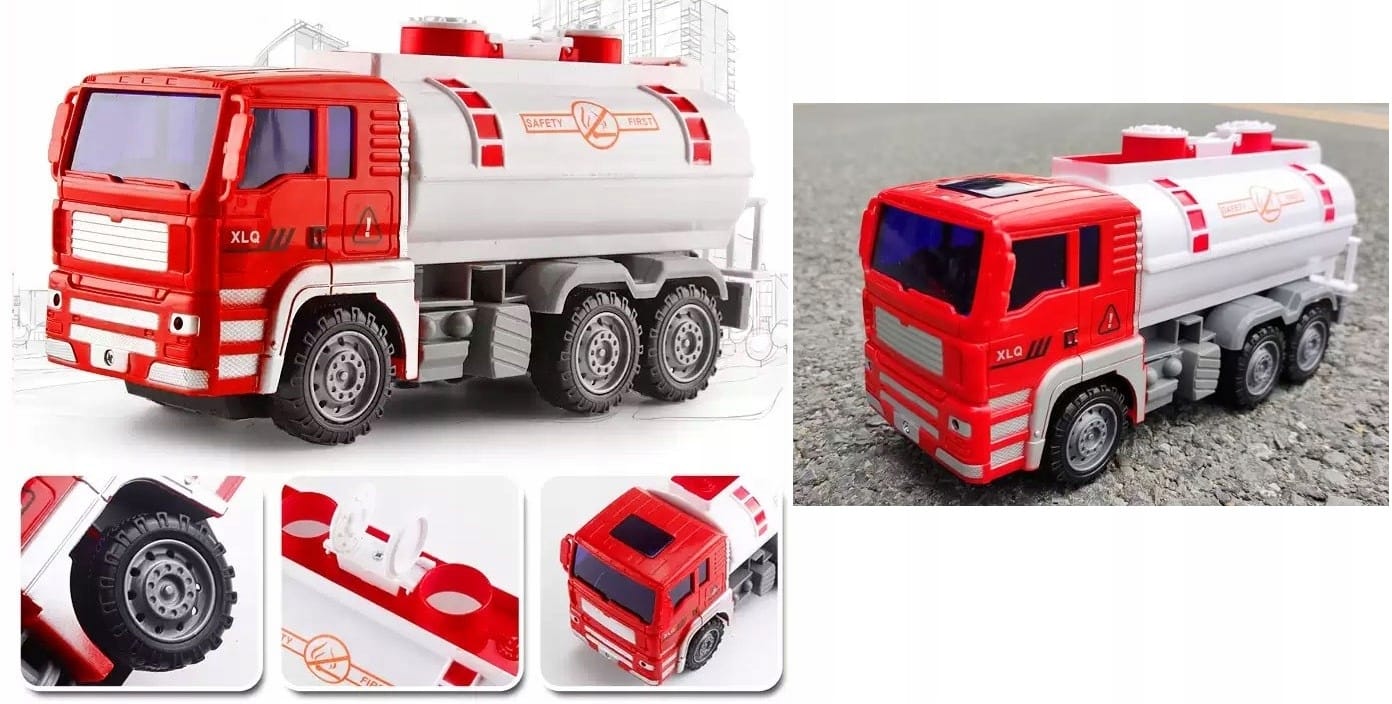 Wóz Strażacki Dla Dzieci Iso Trade Straż Pożarna Duży Zestaw 6 szt Zabawka