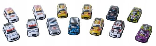 Samochodziki Resoraki Z Napędem 50 szt Metalowych Aut + Organizer