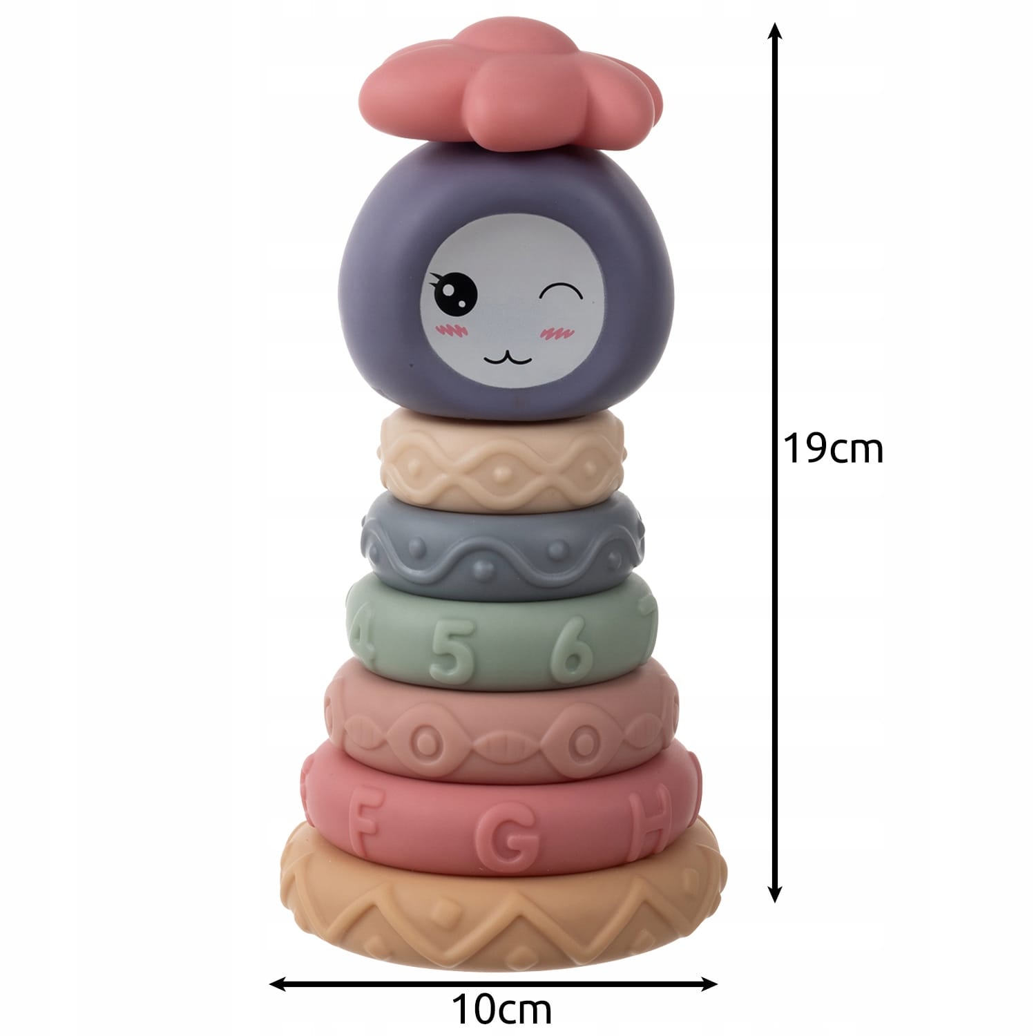 Klocki Sensoryczne Dla Dzieci Gumowe Miękkie Kreatywne Wieża Montessori 8el