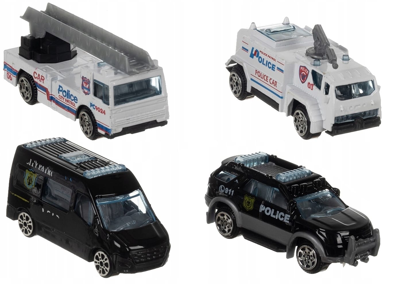 Interaktywny Samolot Policja Rozkładany Parking Auta Dzwig Zestaw Prezent