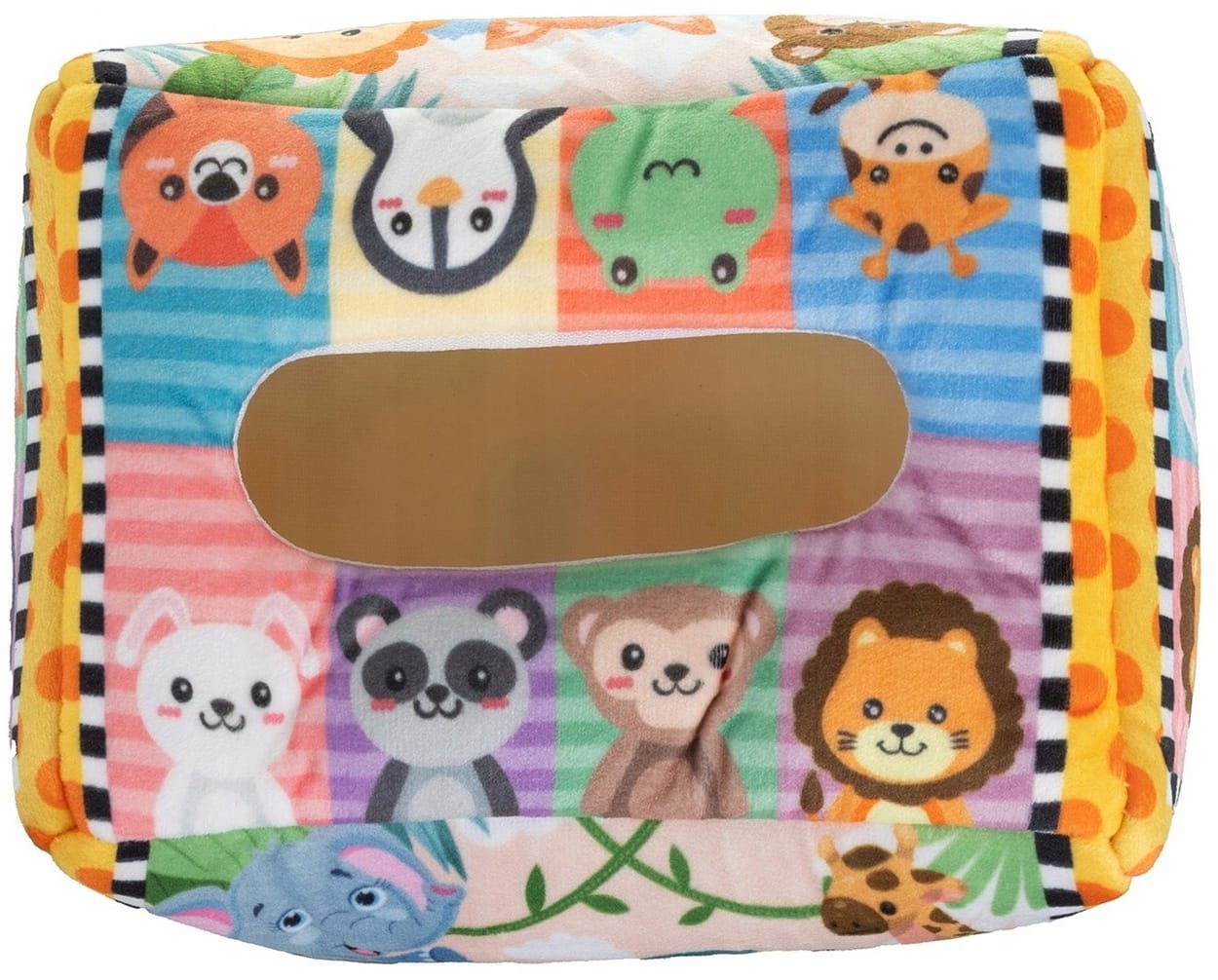 Sensoryczne Pudełko Pluszowe Z Chusteczkami Montessori Sorter Zwierzątka 0+