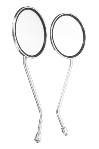 Lusterka Chrom Kpl Wfm Junak Shl Wsk Romet Okrągłe M10 X2