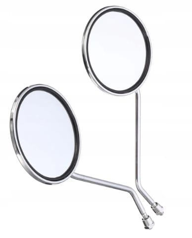 Lusterka Chrom Kpl Wfm Junak Shl Wsk Romet Okrągłe M10 X2