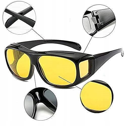 Okulary Do Jazdy Nocą Dla Kierowców Polaryzacyjne Filtr Uv Z Żółtą Soczewką