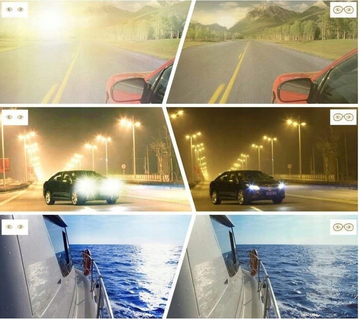 Okulary Do Jazdy Nocą Dla Kierowców Polaryzacyjne Filtr Uv Z Żółtą Soczewką