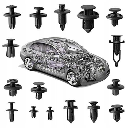 Kołki Spinki Klipsy Rozporowe Samochodowe 625 szt