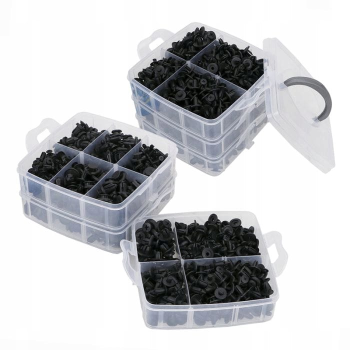 Kołki Spinki Klipsy Rozporowe Samochodowe 625 szt