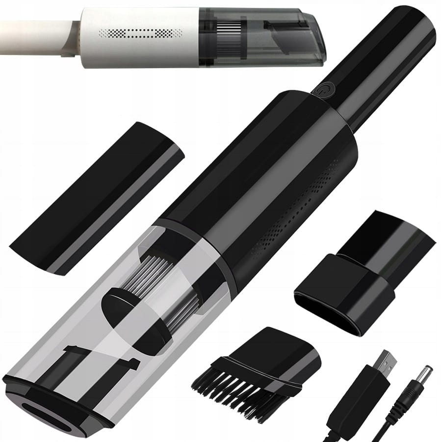 Bezprzewodowy Odkurzacz Samochodowy Ręczny Filtr Hepa Mocny 120w +końcówki