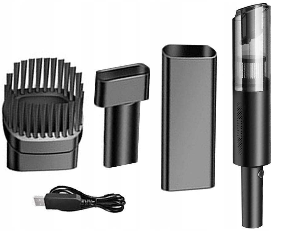 Bezprzewodowy Odkurzacz Samochodowy Ręczny Filtr Hepa Mocny 120w +końcówki