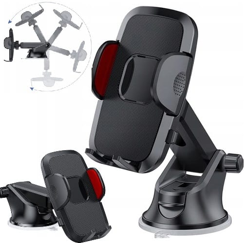 Uchwyt Na Telefon Do Samochodu Szybę Deskę Kokpit Samochodowy Holder Mocny