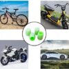4 X Nakrętki Świecące Fluorescencyjne Na Wentyl Koło Samochodowy Auto Rower