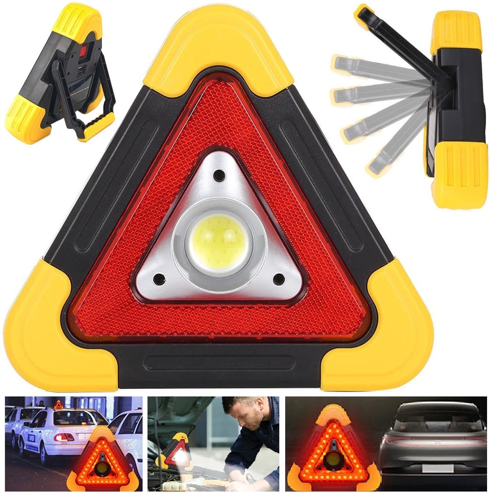 Trójkąt Ostrzegawczy Led Powerbank Latarka Sos Pane Solanry Do Samochodu