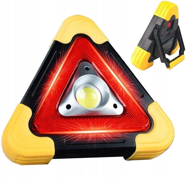 Trójkąt Ostrzegawczy Led Powerbank Latarka Sos Pane Solanry Do Samochodu